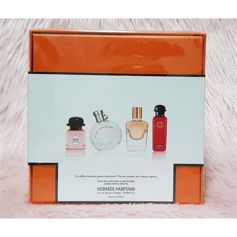 hermes miniature fragrance coffret|Hermes deluxe mini perfume.